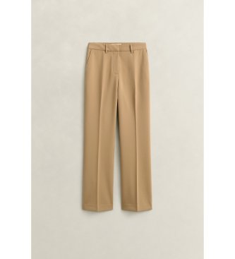 Gant Pantalon habillé Slim Fit évasé beige