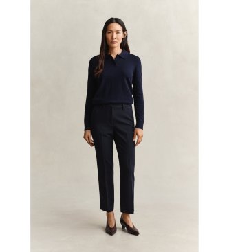 Gant Pantalon de costume Slim Fit fluide marine