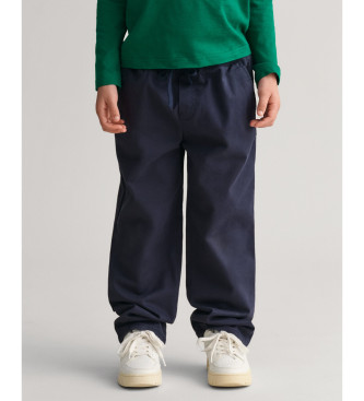 Gant Pantaln Tejido Pull-On marino