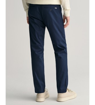 Gant Navy Slim Fit Sport Chino Trousers