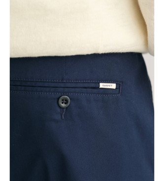Gant Športne hlače Chino Slim Fit Navy