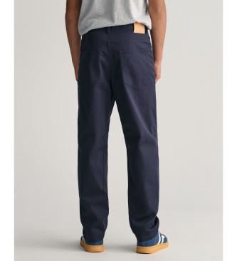 Gant Pantaloni chino larghi blu scuro