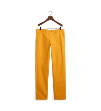 Gant Redno krojene hlače chino rumene barve