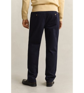 Gant Pantaloni chino Regular Fit blu navy