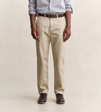 Gant Classic Regular Fit chino pants in beige
