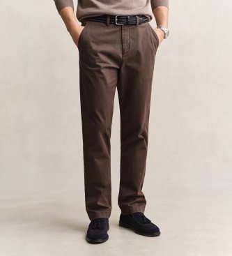 Gant Classic brown Regular Fit chino trousers