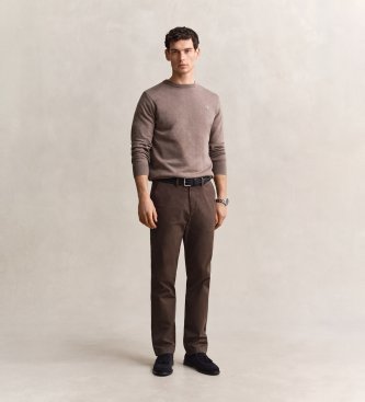 Gant Classic brown Regular Fit chino trousers