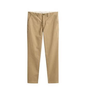Gant Pantaloni chino Regular Fit beige