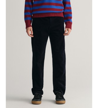 Gant Navy blue regular fit corduroy chinos