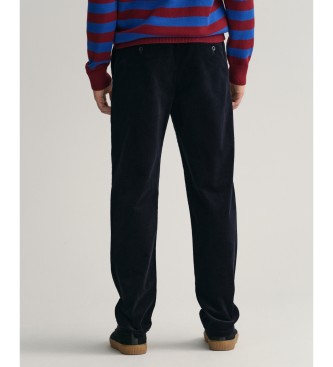 Gant Navy blue regular fit corduroy chinos