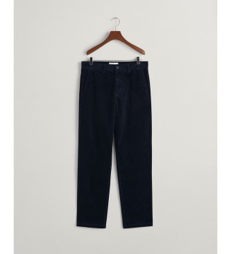 Gant Navy blue regular fit corduroy chinos