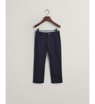 Gant Pantaloni chino blu scuro per bambini dalla vestibilit regolare