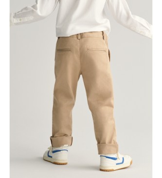 Gant Chino-bukser Regular Fit Kids khaki