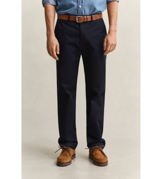 Gant Pantaloni chino Regular Fit Smart blu navy