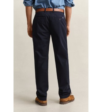 Gant Pantaloni chino Regular Fit Smart blu navy