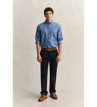 Gant Pantaloni chino Regular Fit Smart blu navy
