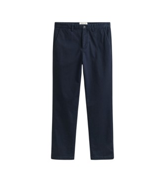 Gant Pantaloni chino Regular Fit Smart blu navy