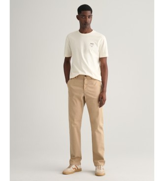 Gant Strukturerede Slim Fit Chino-bukser med struktureret, bearbejdet tekstur