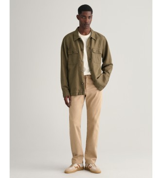 Gant Strukturerede Slim Fit Chino-bukser med struktureret, bearbejdet tekstur