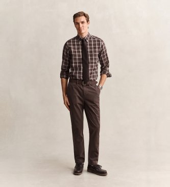 Gant Brown Slim Fit chino trousers