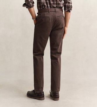 Gant Brown Slim Fit chino trousers