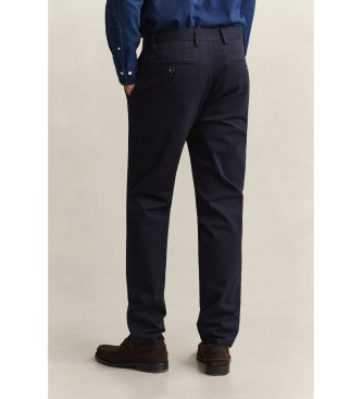 Gant Pantaloni chino Slim Fit Smart blu navy