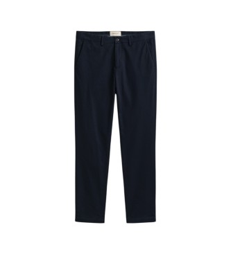 Gant Pantaloni chino Slim Fit Smart blu navy