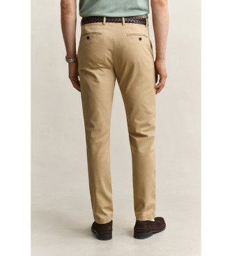 Gant Pantaloni chino Slim Fit Smart beige