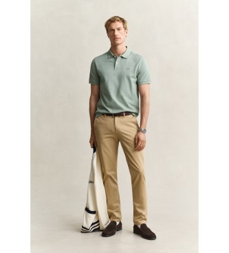 Gant Pantaloni chino Slim Fit Smart beige