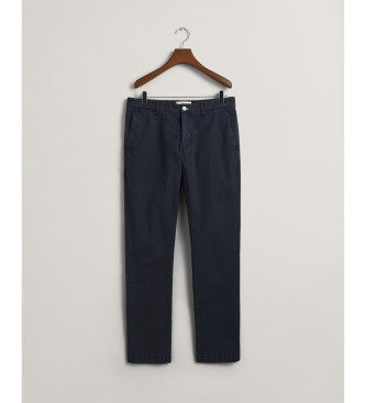 Gant Slim Fit Sunfaded navy chino trousers