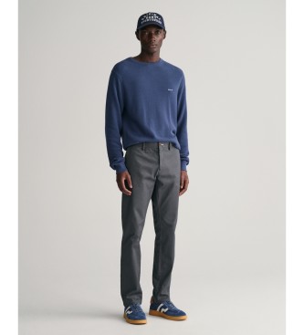 Gant Chino Slim Fit Tech Prep Hose dunkelgrau