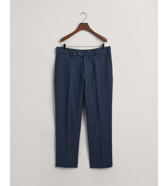 Gant Sildebensmnstrede bukser med marinebl kanter