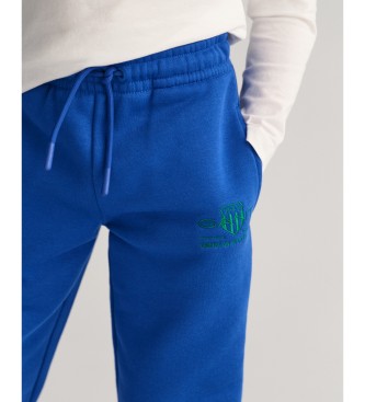 Gant Otroške hlače Contrast Shield modre barve