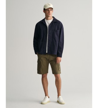 Gant Relaxed Fit cargo shorts twill groen