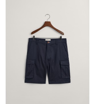 Gant Navy twill Relaxed Fit cargo shorts