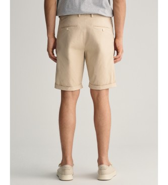 Gant Sunfaded beige shorts med normal passform