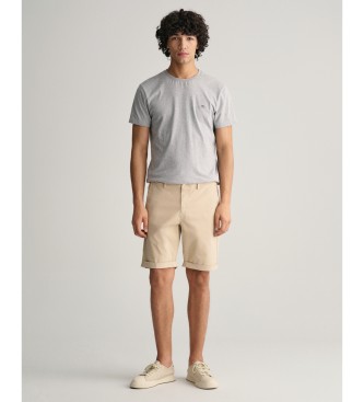 Gant Sunfaded beige shorts med normal passform