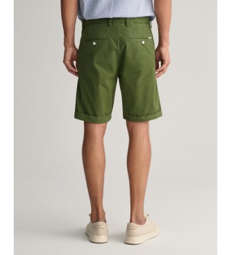 Gant Pantaln corto Regular Fit Sunfaded verde