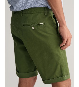 Gant Pantaloncini scoloriti dal taglio regolare verdi