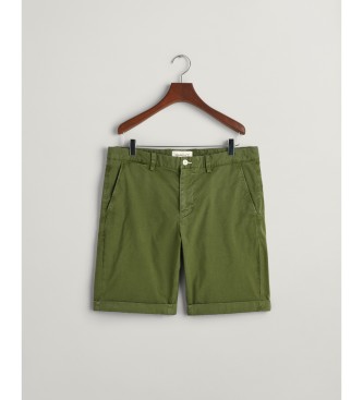 Gant Shorts med normal passform Sunfaded green