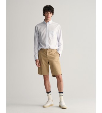 Gant Relaxed Fit beige twill shorts