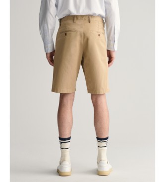 Gant Relaxed Fit beige twill shorts