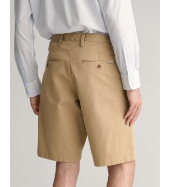 Gant Relaxed Fit beige twill shorts