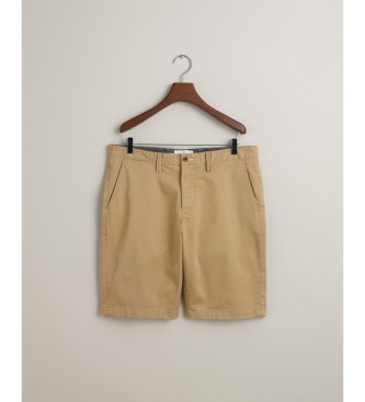 Gant Relaxed Fit beige twill shorts