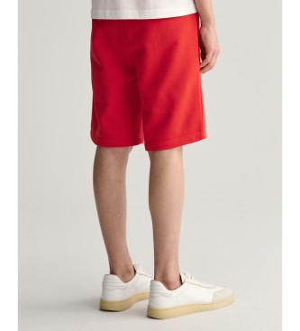 Gant Kratke hlače s ščitom rdeče barve