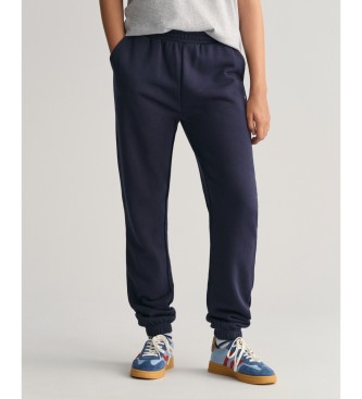 Gant Pantaloni sportivi con scudo blu scuro