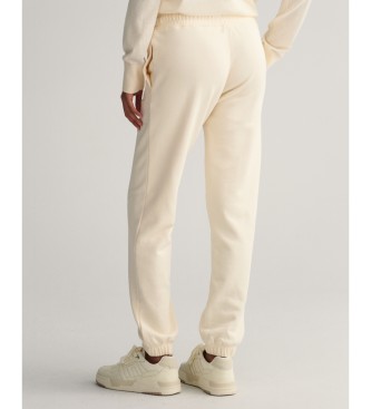 Gant Pantaln de deporte Tonal Archive Shield blanco