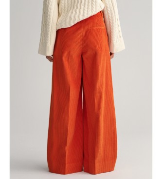 Gant Oranje ribfluwelen broek