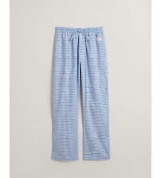 Gant Blauwe geruite pyjamabroek