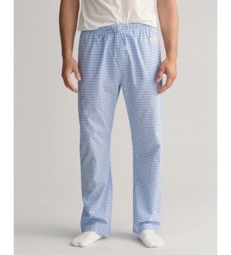 Gant Niebieskie spodnie od piżamy w kratę